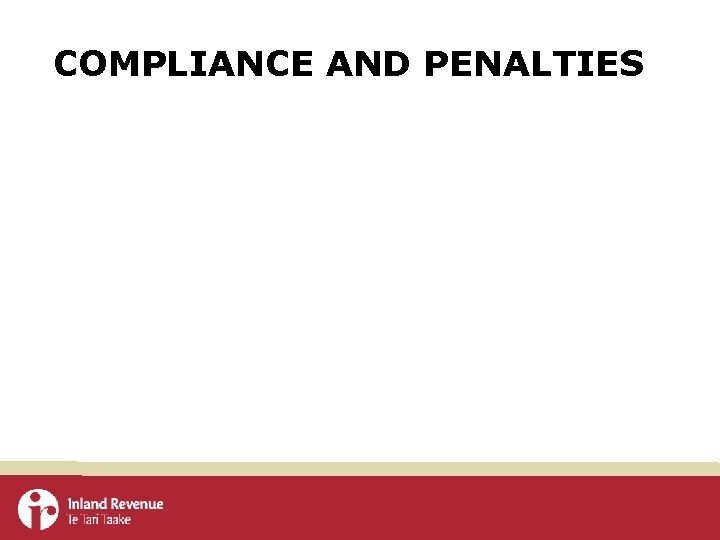COMPLIANCE AND PENALTIES 