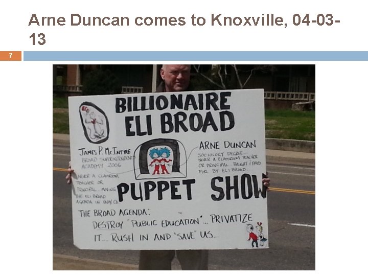 Arne Duncan comes to Knoxville, 04 -0313 7 