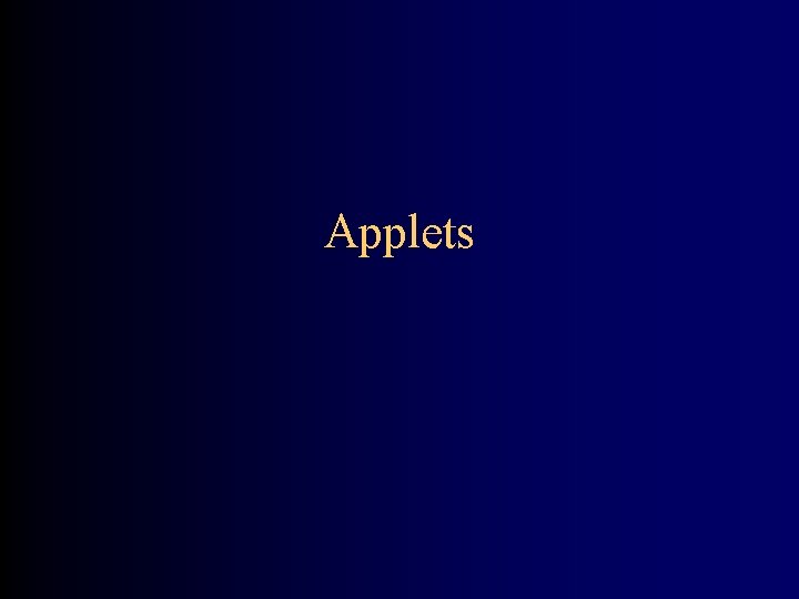 Applets 
