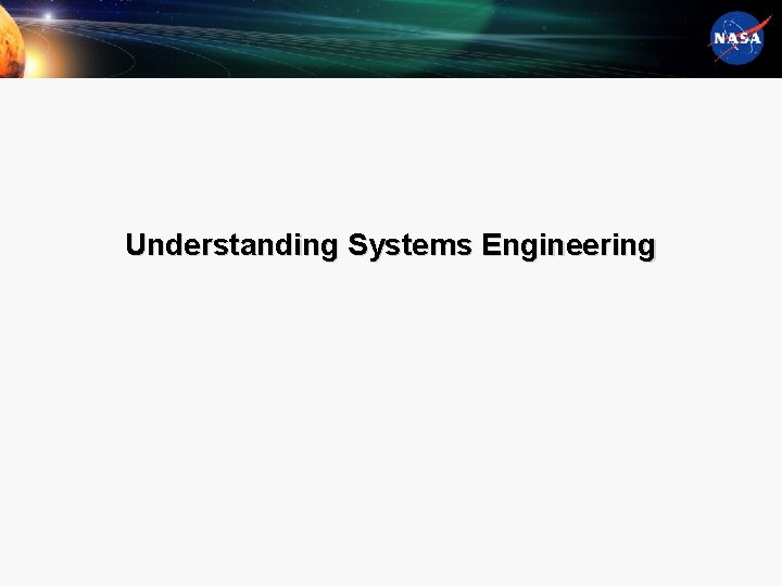 Understanding Systems Engineering 