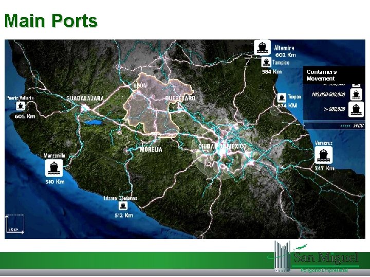 Main Ports Containers Movement 