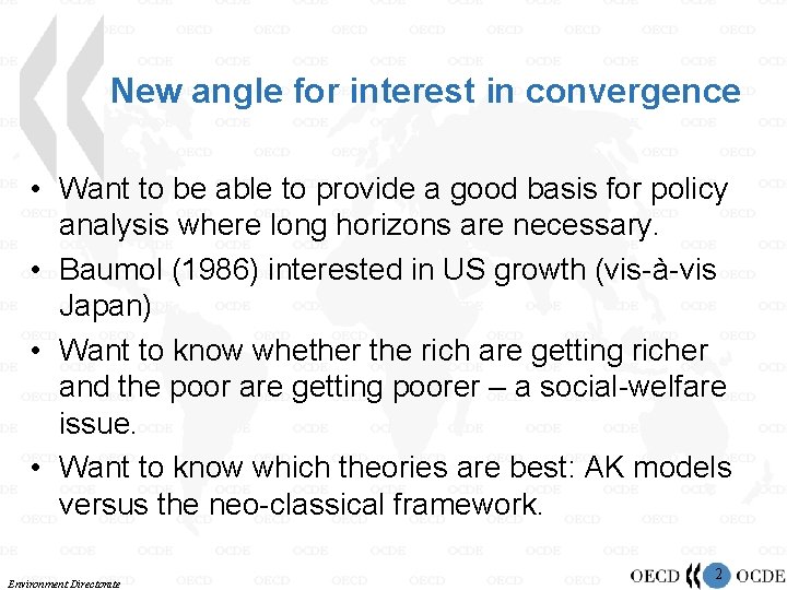 New angle for interest in convergence • Want to be able to provide a