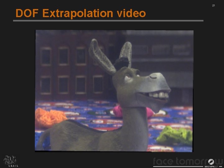 DOF Extrapolation video 27 