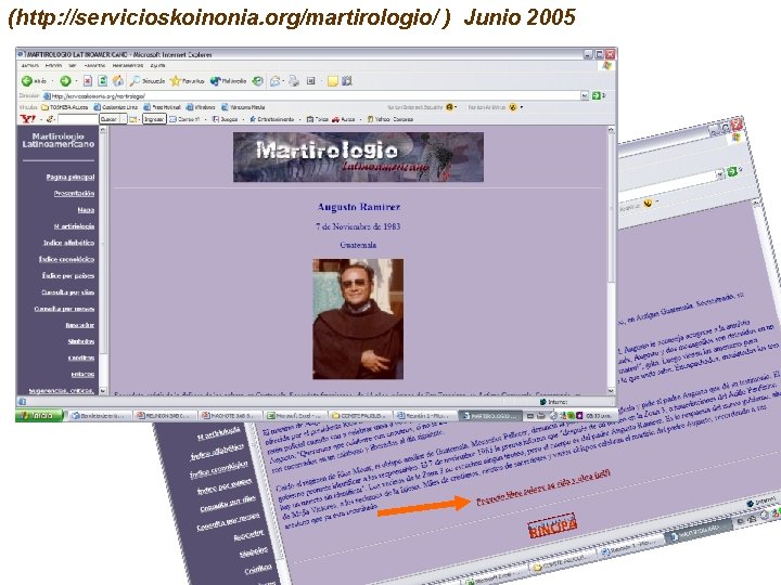(http: //servicioskoinonia. org/martirologio/ ) Junio 2005 