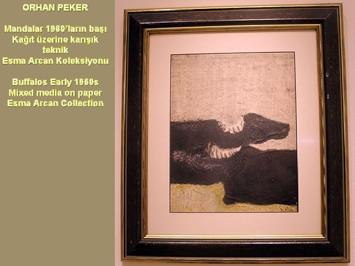 ORHAN PEKER Mandalar 1960’ların başı Kağıt üzerine karışık teknik Esma Arcan Koleksiyonu Buffalos Early