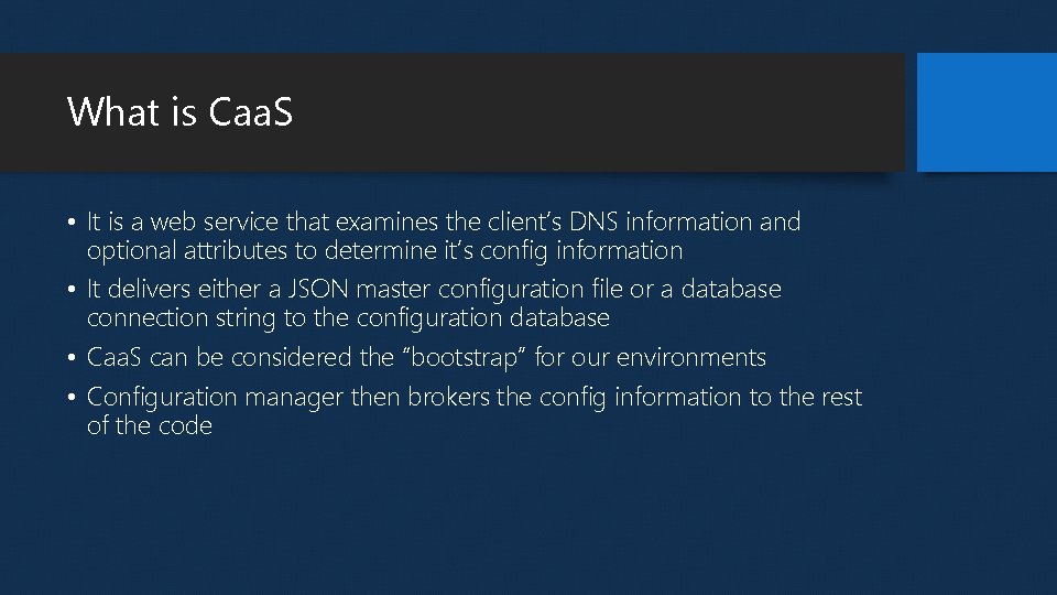 What is Caa. S • It is a web service that examines the client’s What is Caa. S • It is a web service that examines the client’s
