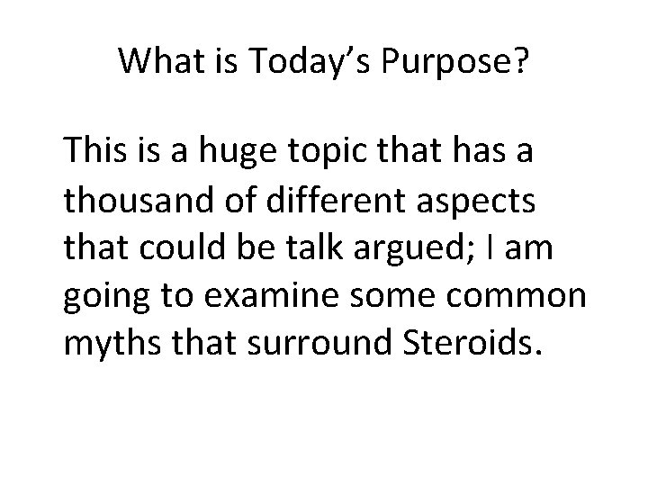What is Today’s Purpose? This is a huge topic that has a thousand of What is Today’s Purpose? This is a huge topic that has a thousand of