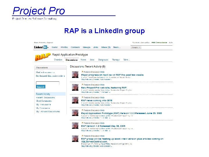 RAP is a Linked. In group 