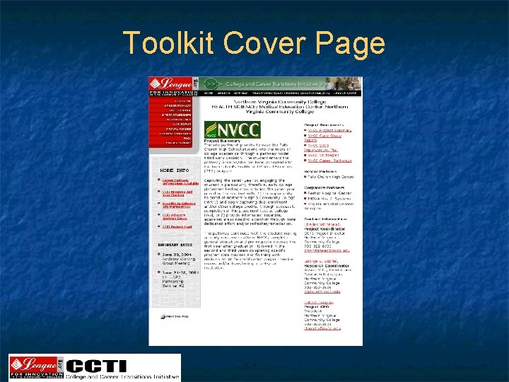Toolkit Cover Page 