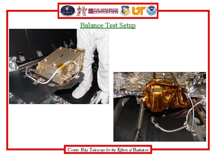 Balance Test Setup Cosmic RAy Telescope for the Effects of Radiation 