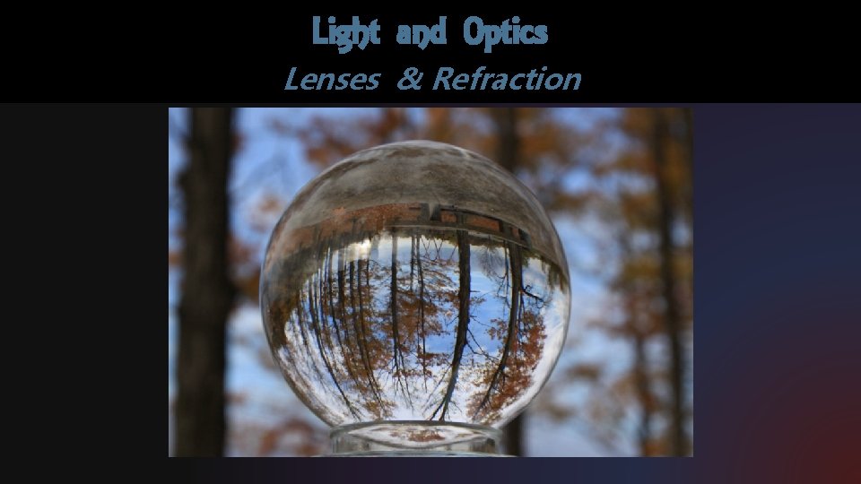 Light and Optics Lenses & Refraction 