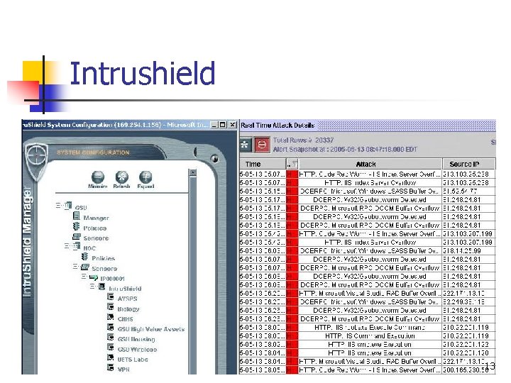 Intrushield 13 