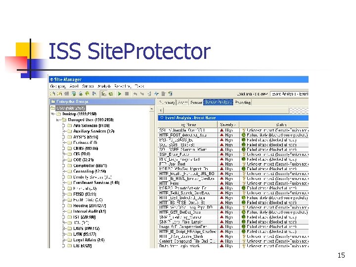 ISS Site. Protector 15 