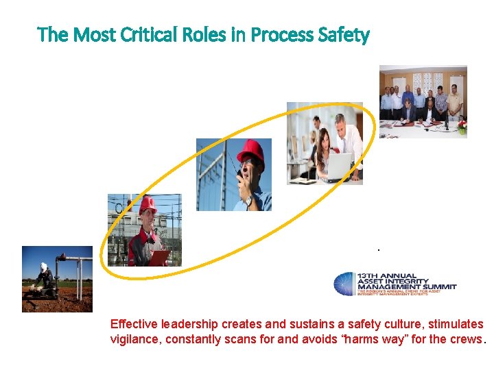 The Most Critical Roles in Process Safety . Effective leadership creates and sustains a The Most Critical Roles in Process Safety . Effective leadership creates and sustains a