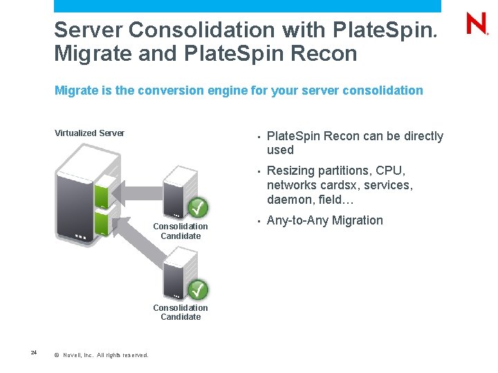 Server Consolidation with Plate. Spin Migrate and Plate. Spin Recon ® Migrate is the