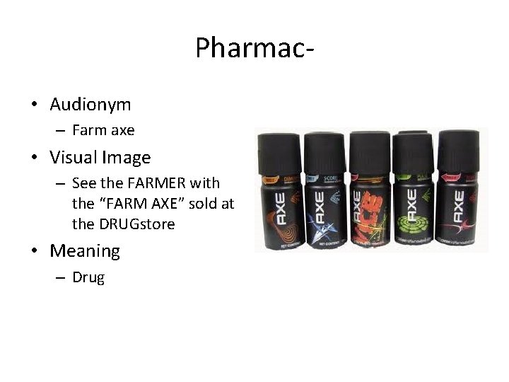 Pharmac • Audionym – Farm axe • Visual Image – See the FARMER with