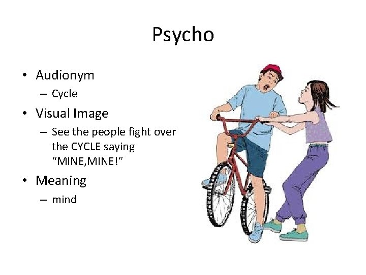 Psycho • Audionym – Cycle • Visual Image – See the people fight over