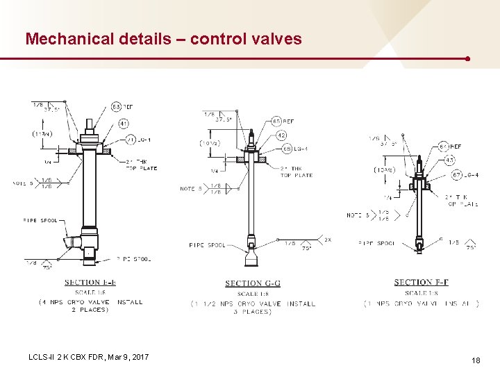 Mechanical details – control valves LCLS-II 2 K CBX FDR, Mar 9, 2017 18