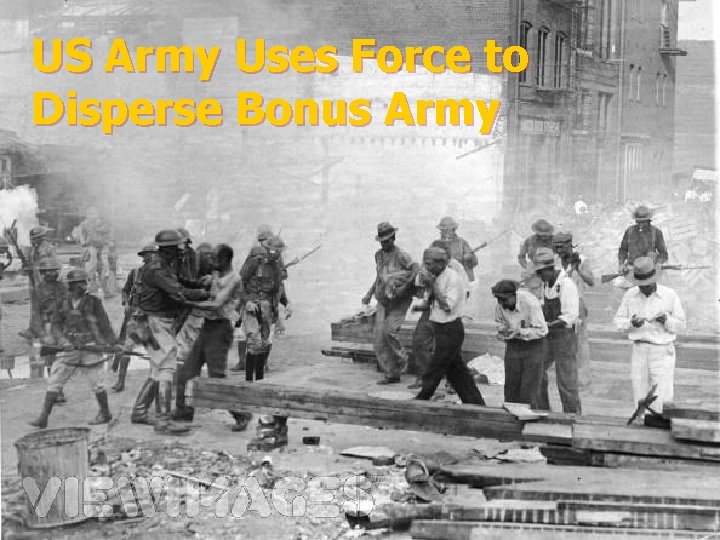 US Army Uses Force to Disperse Bonus Army 