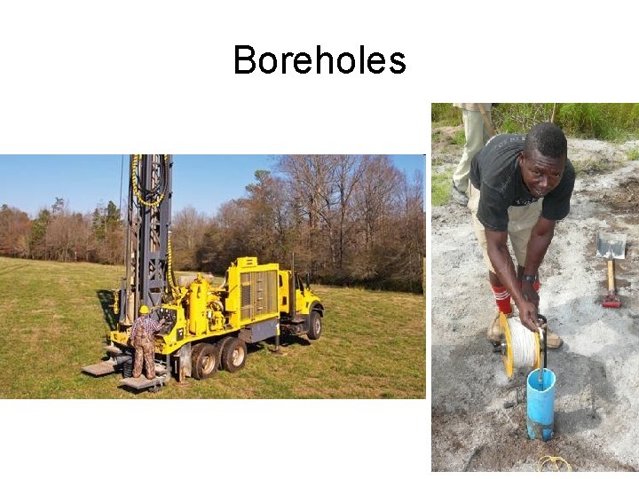 Boreholes 