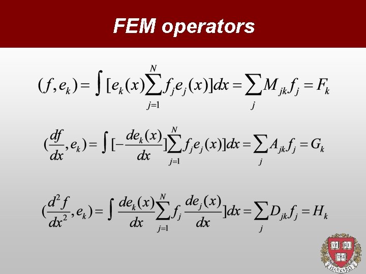 FEM operators 