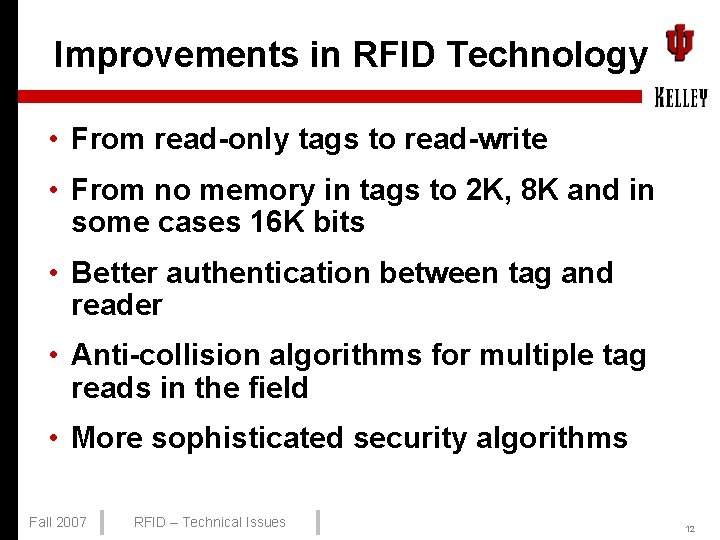 Rfid Technology Problems RFID Technical Issues Operations Decision Technologies Department Kelley