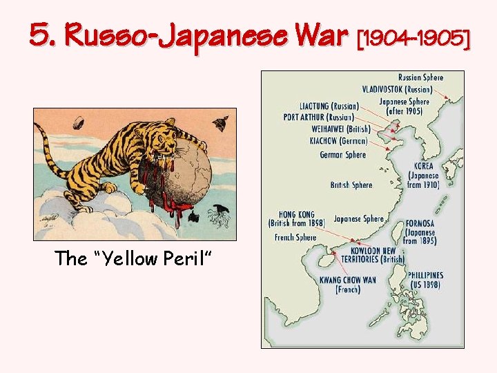 5. Russo-Japanese War [1904 -1905] The “Yellow Peril” 