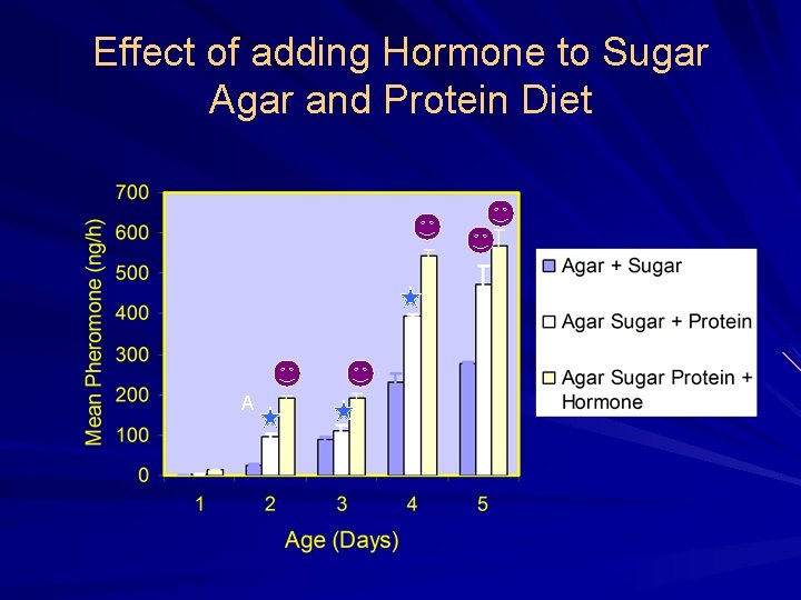 Effect of adding Hormone to Sugar Agar and Protein Diet A 