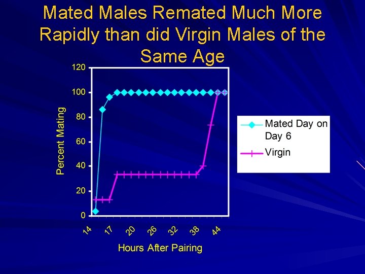 Mated Males Remated Much More Rapidly than did Virgin Males of the Same Age