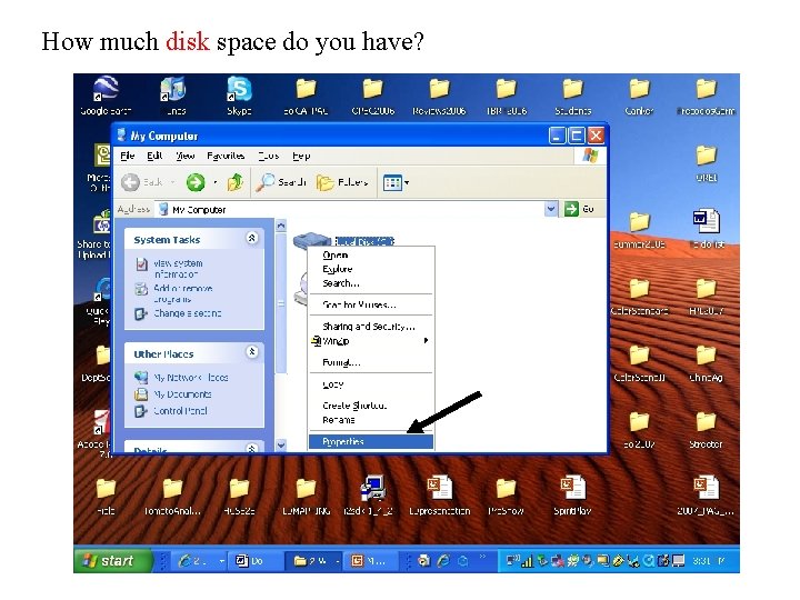 How much disk space do you have? 