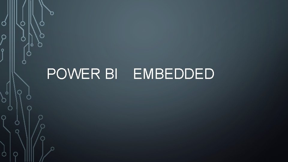 POWER BI EMBEDDED 