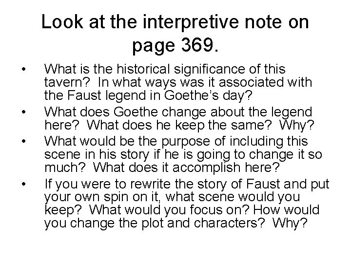 Look at the interpretive note on page 369. • • What is the historical