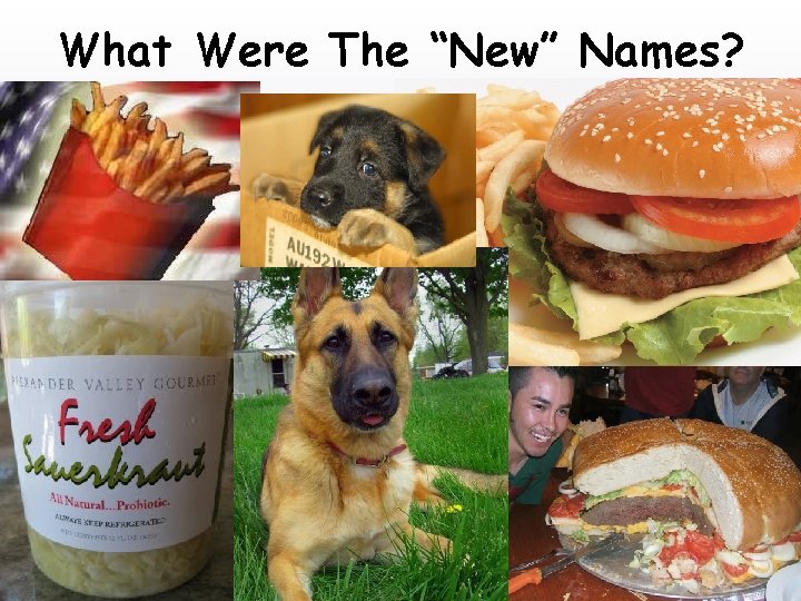 What Were The “New” Names? 