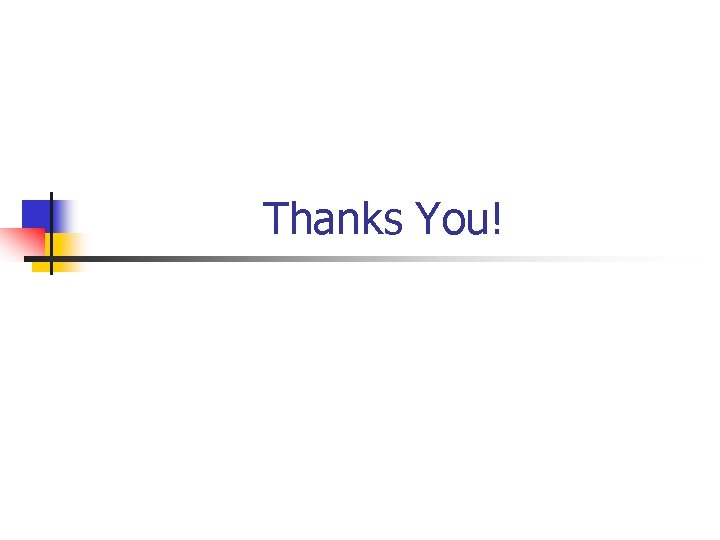 Thanks You! 