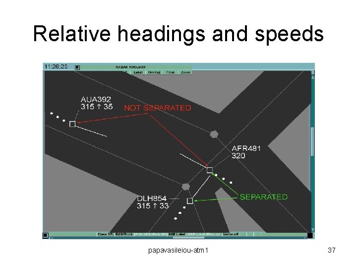 Relative headings and speeds papavasileiou-atm 1 37 