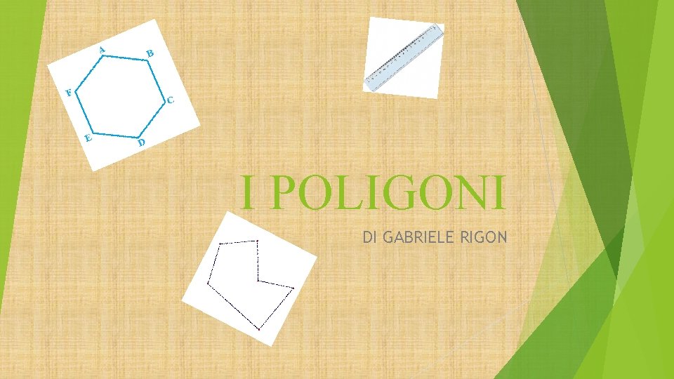 I POLIGONI DI GABRIELE RIGON 