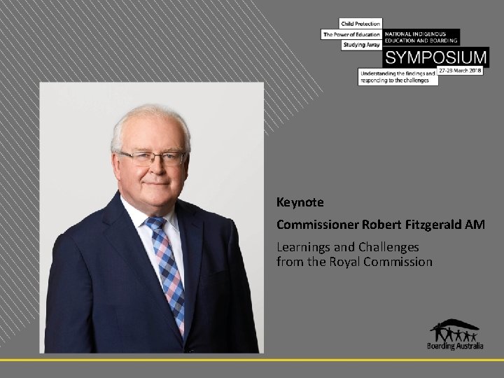 Keynote Commissioner Robert Fitzgerald AM Learnings and Challenges from the Royal Commission 