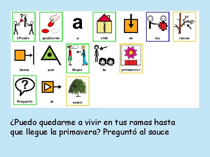 ¿Puedo quedarme a vivir en tus ramas hasta que llegue la primavera? Preguntó al