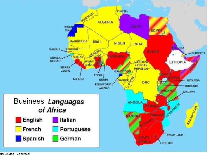 Language Map Business 