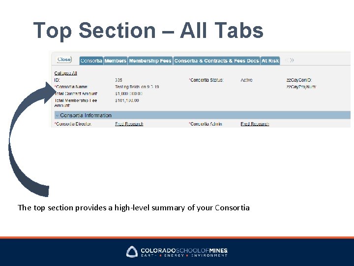 Top Section – All Tabs The top section provides a high-level summary of your