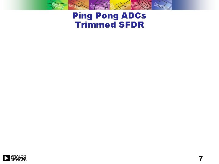 Ping Pong ADCs Trimmed SFDR 7 
