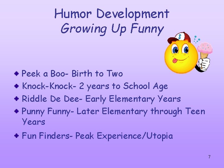 Humor Development Growing Up Funny Peek a Boo- Birth to Two Knock- 2 years