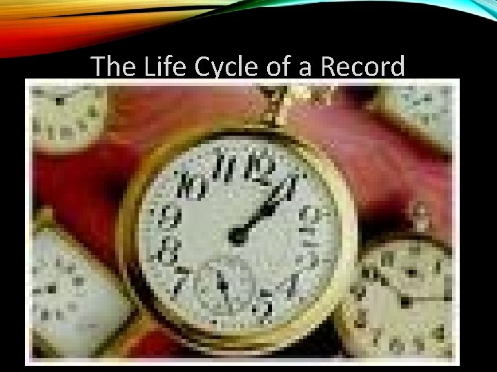 The Life Cycle of a Record 