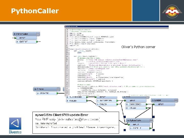 Python. Caller Oliver’s Python corner 