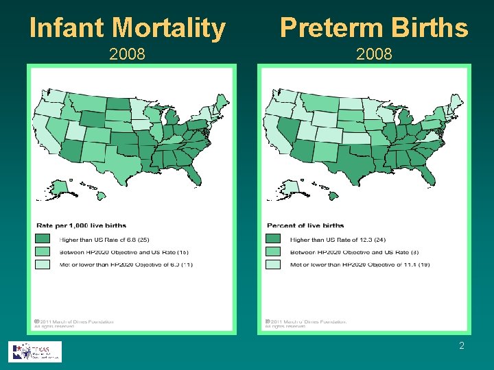 Infant Mortality Preterm Births 2008 2 