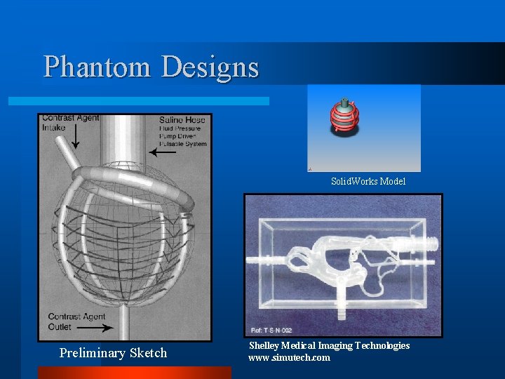 Phantom Designs Solid. Works Model Preliminary Sketch Shelley Medical Imaging Technologies www. simutech. com