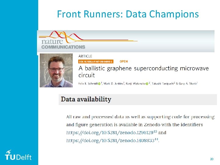 Front Runners: Data Champions 20 Front Runners: Data Champions 20