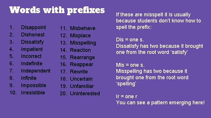 Spelling Lists And Quick Tips 75 Of English