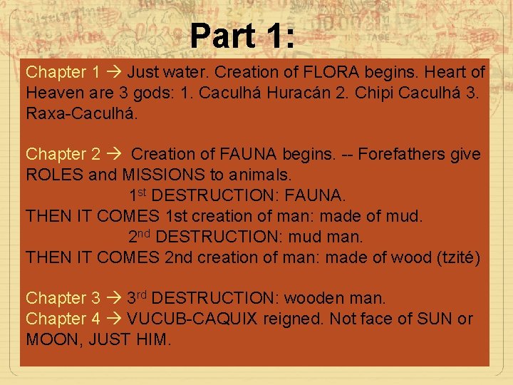 Part 1: Chapter 1 Just water. Creation of FLORA begins. Heart of Heaven are