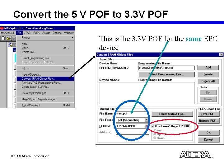 Convert the 5 V POF to 3. 3 V POF This is the 3.